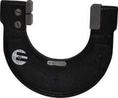 YPG - 2-1/2 to 2-3/4 Inch, Cast Iron 6x Frame Snap Gage - 0.001 Inch Graduation, Hardened Tool Steel Anvil - USA Tool & Supply