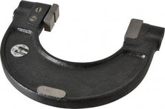 YPG - 3-1/16 to 3-7/16 Inch, Cast Iron 7x Frame Snap Gage - 0.001 Inch Graduation, Hardened Tool Steel Anvil - USA Tool & Supply