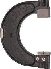YPG - 3-7/16 to 3-13/16 Inch, Cast Iron 8 Frame Snap Gage - 0.001 Inch Graduation, Hardened Tool Steel Anvil - USA Tool & Supply