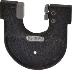 YPG - 0.57 to 0.76 Inch, Cast Iron MC0X Frame Snap Gage - Hardened Tool Steel Anvil - USA Tool & Supply