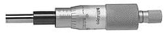 Mitutoyo - 1 Inch, 0.8268 Inch Ratchet Stop Thimble, 0.315 Inch Diameter x 34mm Long Spindle, Mechanical Micrometer Head - USA Tool & Supply