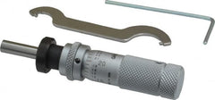 Mitutoyo - 1/2 Inch, 0.5118 Inch Zero-Adjustable Thimble, 0.1969 Inch Diameter x 13mm Long Spindle, Mechanical Micrometer Head - USA Tool & Supply