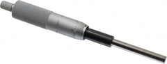 Mitutoyo - 2 Inch, 0.8268 Inch Ratchet Stop Thimble, 0.315 Inch Diameter x 59mm Long Spindle, Mechanical Micrometer Head - USA Tool & Supply