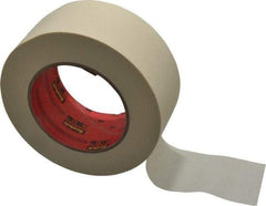 3M - 2" Wide x 60 Yd Long Tan Paper Masking Tape - Series 213, 6 mil Thick, 27 In/Lb Tensile Strength - USA Tool & Supply