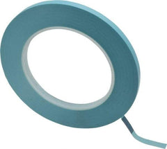 3M - 1/4" Wide x 60 Yd Long Blue Polypropylene Film Masking Tape - Series 215, 4.8 mil Thick, 15 In/Lb Tensile Strength - USA Tool & Supply