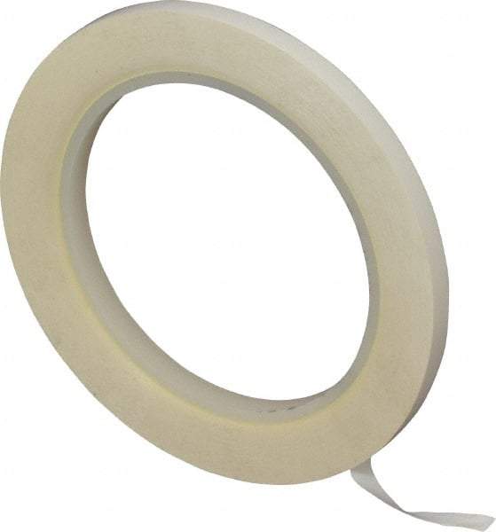 3M - White Solid Color Vinyl Tape - 1/4" Wide x 108' Long x 5.2 mil Thick, General Traffic - USA Tool & Supply