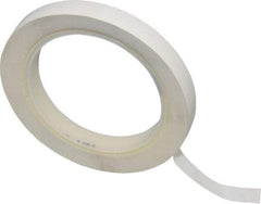 3M - White Solid Color Vinyl Tape - 1/2" Wide x 108' Long x 5.2 mil Thick, General Traffic - USA Tool & Supply