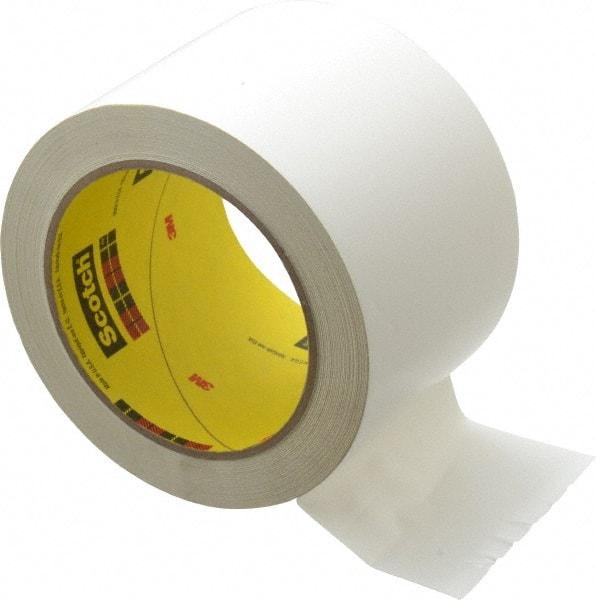 3M - White Solid Color Vinyl Tape - 3" Wide x 108' Long x 5.2 mil Thick, General Traffic - USA Tool & Supply