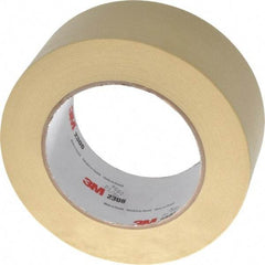 3M - 2" Wide x 60 Yd Long Tan Paper Masking Tape - Series 2308, 5.3 mil Thick, 22 In/Lb Tensile Strength - USA Tool & Supply