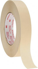 3M - 1" Wide x 60 Yd Long Tan Paper Masking Tape - Series 2380, 7.2 mil Thick, 28 In/Lb Tensile Strength - USA Tool & Supply