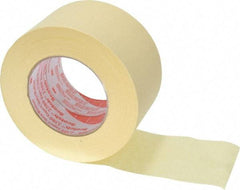 3M - 3" Wide x 60 Yd Long Tan Paper Masking Tape - Series 2380, 7.2 mil Thick, 28 In/Lb Tensile Strength - USA Tool & Supply