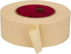 3M - 2" Wide x 60 Yd Long Tan Paper Masking Tape - Series 2393, 7.6 mil Thick, 28 In/Lb Tensile Strength - USA Tool & Supply