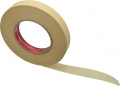3M - 3/4" Wide x 60 Yd Long Tan Paper Masking Tape - Series 2693, 7.9 mil Thick, 29 In/Lb Tensile Strength - USA Tool & Supply