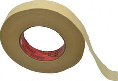 3M - 1" Wide x 60 Yd Long Tan Paper Masking Tape - Series 2693, 7.9 mil Thick, 29 In/Lb Tensile Strength - USA Tool & Supply
