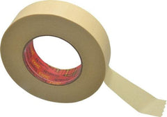 3M - 1-1/2" Wide x 60 Yd Long Tan Paper Masking Tape - Series 2693, 7.9 mil Thick, 29 In/Lb Tensile Strength - USA Tool & Supply