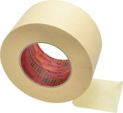 3M - 3" Wide x 60 Yd Long Tan Paper Masking Tape - Series 2693, 7.9 mil Thick, 29 In/Lb Tensile Strength - USA Tool & Supply