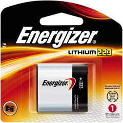 Energizer - Size 223, Lithium, Photo Battery - 6 Volts, Flat Terminal, CR-P2, IEC Regulated - USA Tool & Supply