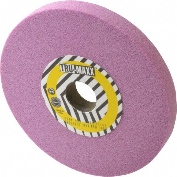 Tru-Maxx - 7" Diam x 1-1/4" Hole x 3/4" Thick, K Hardness, 46 Grit Surface Grinding Wheel - Aluminum Oxide, Type 1, Coarse Grade, 3,600 Max RPM, Vitrified Bond, No Recess - USA Tool & Supply