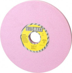 Tru-Maxx - 8" Diam x 1-1/4" Hole x 1/2" Thick, I Hardness, 80 Grit Surface Grinding Wheel - Aluminum Oxide, Type 1, Medium Grade, 3,600 Max RPM, Vitrified Bond, No Recess - USA Tool & Supply