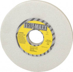 Tru-Maxx - 6" Diam x 1-1/4" Hole x 1/2" Thick, K Hardness, 46 Grit Surface Grinding Wheel - Aluminum Oxide, Type 1, Coarse Grade, 5,410 Max RPM, Vitrified Bond, No Recess - USA Tool & Supply