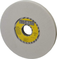 Tru-Maxx - 7" Diam x 1-1/4" Hole x 1/2" Thick, L Hardness, 60 Grit Surface Grinding Wheel - Aluminum Oxide, Type 1, Medium Grade, 3,600 Max RPM, Vitrified Bond, No Recess - USA Tool & Supply