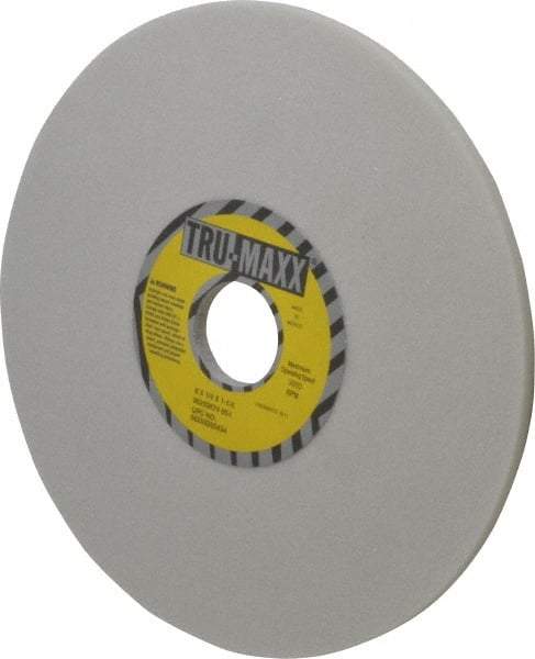Tru-Maxx - 8" Diam x 1-1/4" Hole x 1/4" Thick, I Hardness, 60 Grit Surface Grinding Wheel - Aluminum Oxide, Type 1, Medium Grade, 3,600 Max RPM, Vitrified Bond, No Recess - USA Tool & Supply