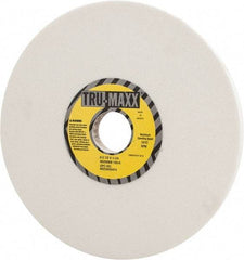 Tru-Maxx - 8" Diam x 1-1/4" Hole x 1/2" Thick, K Hardness, 100 Grit Surface Grinding Wheel - Aluminum Oxide, Type 1, Fine Grade, 3,600 Max RPM, Vitrified Bond, No Recess - USA Tool & Supply