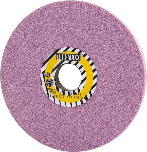 Tru-Maxx - 7" Diam x 1-1/4" Hole x 3/4" Thick, K Hardness, 60 Grit Surface Grinding Wheel - Aluminum Oxide, Type 5, Medium Grade, 3,600 Max RPM, Vitrified Bond, One-Side Recess - USA Tool & Supply