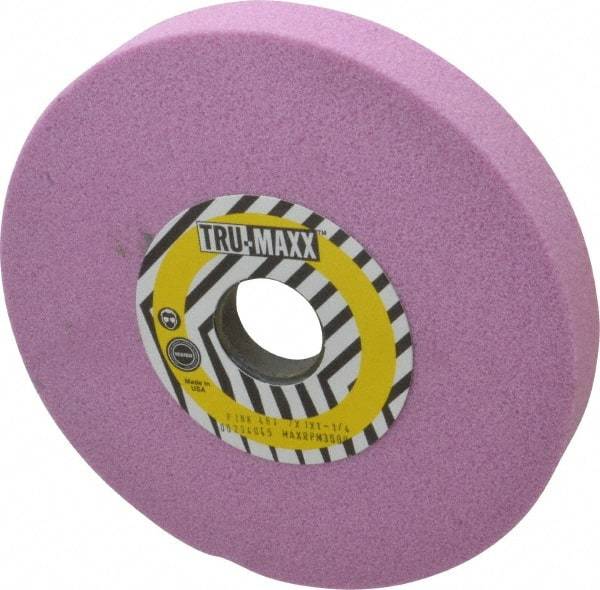 Tru-Maxx - 7" Diam x 1-1/4" Hole x 1" Thick, I Hardness, 46 Grit Surface Grinding Wheel - Aluminum Oxide, Type 5, Coarse Grade, 3,600 Max RPM, Vitrified Bond, One-Side Recess - USA Tool & Supply