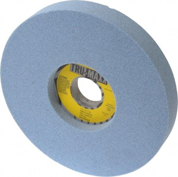 Tru-Maxx - 7" Diam x 1-1/4" Hole x 1" Thick, K Hardness, 60 Grit Surface Grinding Wheel - Ceramic, Type 5, Medium Grade, 3,600 Max RPM, Vitrified Bond, One-Side Recess - USA Tool & Supply
