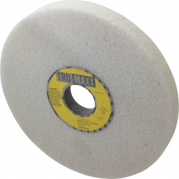 Tru-Maxx - 7" Diam x 1-1/4" Hole x 3/4" Thick, G Hardness, 46 Grit Surface Grinding Wheel - Aluminum Oxide, Type 1, Coarse Grade, 3,600 Max RPM, Vitrified Bond, No Recess - USA Tool & Supply