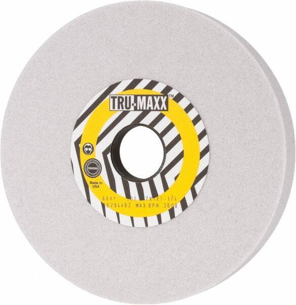 Tru-Maxx - 7" Diam x 1-1/4" Hole x 1" Thick, I Hardness, 60 Grit Surface Grinding Wheel - Aluminum Oxide, Type 5, Medium Grade, 3,600 Max RPM, Vitrified Bond, One-Side Recess - USA Tool & Supply