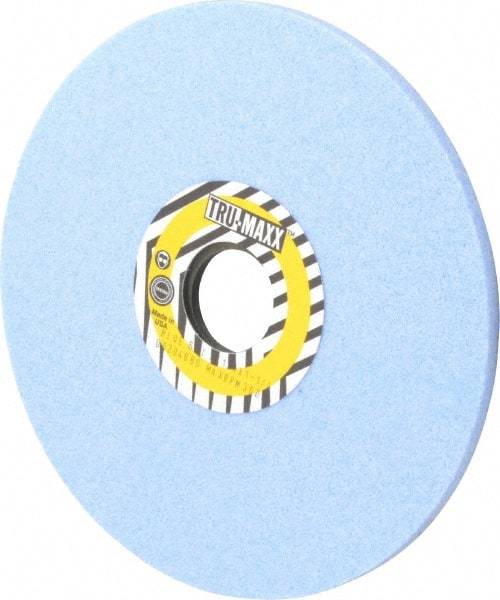 Tru-Maxx - 7" Diam x 1-1/4" Hole x 1/4" Thick, J Hardness, 60 Grit Surface Grinding Wheel - Ceramic, Type 1, Medium Grade, 3,600 Max RPM, Vitrified Bond, No Recess - USA Tool & Supply