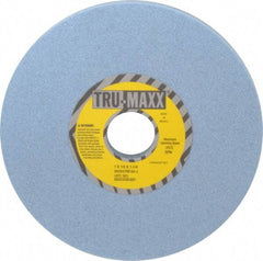 Tru-Maxx - 7" Diam x 1-1/4" Hole x 1/2" Thick, J Hardness, 60 Grit Surface Grinding Wheel - Ceramic, Type 1, Medium Grade, 3,600 Max RPM, Vitrified Bond, No Recess - USA Tool & Supply