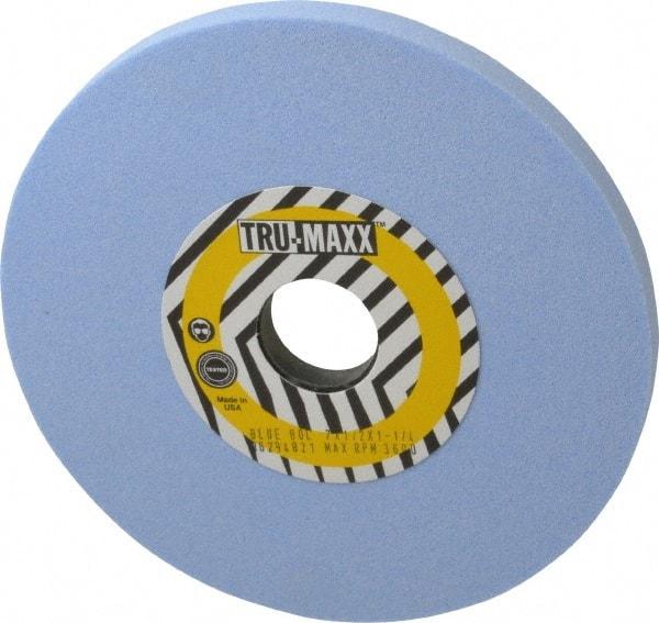 Tru-Maxx - 7" Diam x 1-1/4" Hole x 1/2" Thick, L Hardness, 80 Grit Surface Grinding Wheel - Ceramic, Type 1, Medium Grade, 3,600 Max RPM, Vitrified Bond, No Recess - USA Tool & Supply
