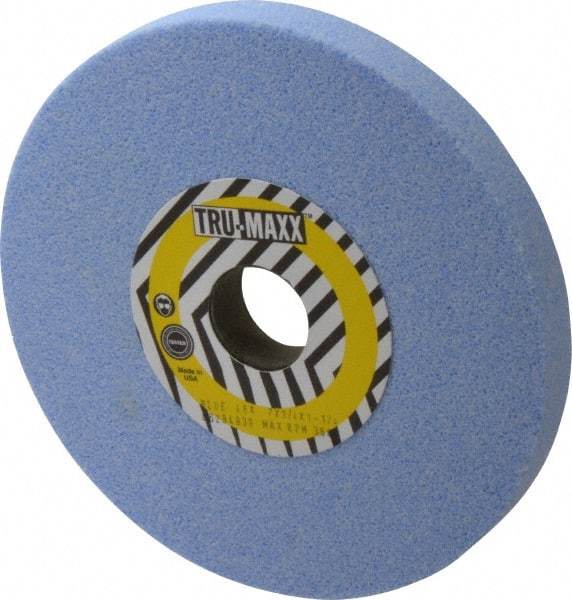 Tru-Maxx - 7" Diam x 1-1/4" Hole x 3/4" Thick, K Hardness, 46 Grit Surface Grinding Wheel - Ceramic, Type 1, Coarse Grade, 3,600 Max RPM, Vitrified Bond, No Recess - USA Tool & Supply