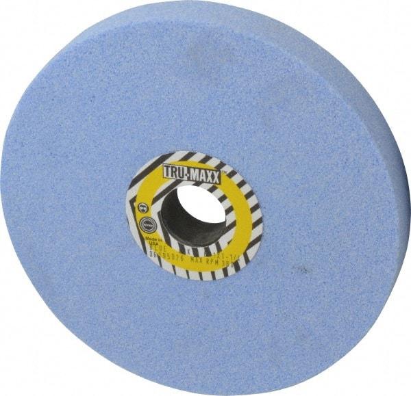 Tru-Maxx - 8" Diam x 1-1/4" Hole x 1" Thick, K Hardness, 46 Grit Surface Grinding Wheel - Ceramic, Type 1, Coarse Grade, 3,600 Max RPM, Vitrified Bond, No Recess - USA Tool & Supply