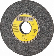 Tru-Maxx - 6" Diam x 1-1/4" Hole x 1/2" Thick, K Hardness, 46 Grit Surface Grinding Wheel - Aluminum Oxide, Type 1, Coarse Grade, 5,410 Max RPM, Vitrified Bond, No Recess - USA Tool & Supply