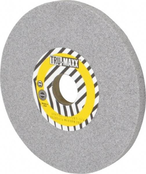 Tru-Maxx - 7" Diam x 1-1/4" Hole x 1/2" Thick, I Hardness, 60 Grit Surface Grinding Wheel - Aluminum Oxide, Type 1, Medium Grade, 3,600 Max RPM, Vitrified Bond, No Recess - USA Tool & Supply