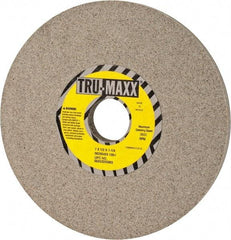 Tru-Maxx - 7" Diam x 1-1/4" Hole x 1/2" Thick, I Hardness, 100 Grit Surface Grinding Wheel - Aluminum Oxide, Type 1, Fine Grade, 3,600 Max RPM, Vitrified Bond, No Recess - USA Tool & Supply