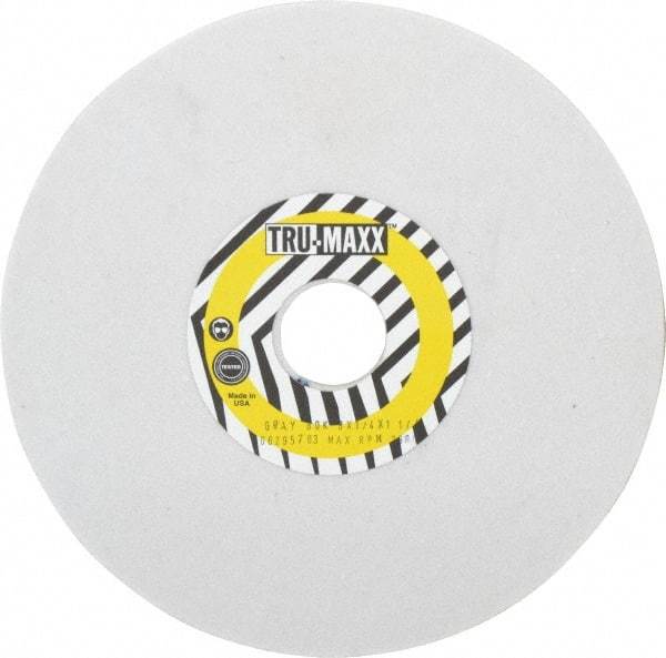 Tru-Maxx - 8" Diam x 1-1/4" Hole x 1/4" Thick, K Hardness, 80 Grit Surface Grinding Wheel - Aluminum Oxide, Type 1, Medium Grade, 3,600 Max RPM, Vitrified Bond, No Recess - USA Tool & Supply
