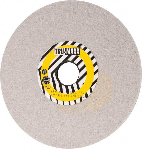 Tru-Maxx - 8" Diam x 1-1/4" Hole x 1/4" Thick, I Hardness, 60 Grit Surface Grinding Wheel - Aluminum Oxide, Type 1, Medium Grade, 3,600 Max RPM, Vitrified Bond, No Recess - USA Tool & Supply