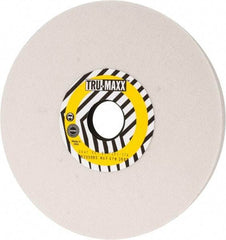 Tru-Maxx - 8" Diam x 1-1/4" Hole x 1/2" Thick, J Hardness, 80 Grit Surface Grinding Wheel - Aluminum Oxide, Type 1, Medium Grade, 3,600 Max RPM, Vitrified Bond, No Recess - USA Tool & Supply