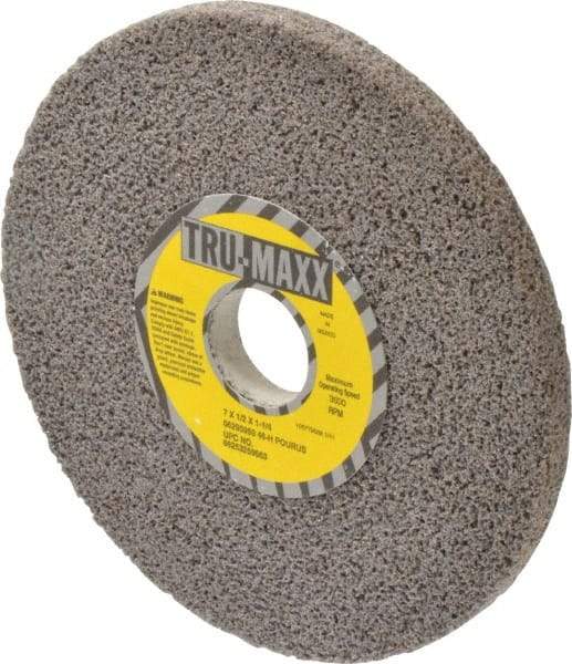 Tru-Maxx - 7" Diam x 1-1/4" Hole x 1/2" Thick, H Hardness, 46 Grit Surface Grinding Wheel - Aluminum Oxide, Type 1, Coarse Grade, 3,600 Max RPM, Vitrified Bond, No Recess - USA Tool & Supply