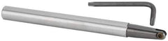 Kennametal - 1" Cut Diam, 1/2" Max Depth of Cut, 37.5mm Shank Diam, 210.06mm OAL, Indexable Ball Nose End Mill - 100.08mm Head Length, Straight Shank, KDMB Toolholder, KDMB 1000.. Insert - USA Tool & Supply
