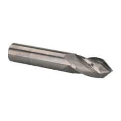 Accupro - 5/8" Diam, 1-1/4" LOC, 4 Flute, 90° Point Angle, Solid Carbide Drill Mill - Uncoated, 3-1/2" OAL, 5/8" Shank Diam - USA Tool & Supply