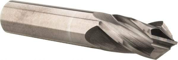 Accupro - 3/4" Diam, 1-1/2" LOC, 4 Flute, 90° Point Angle, Solid Carbide Drill Mill - Uncoated, 4" OAL, 3/4" Shank Diam - USA Tool & Supply