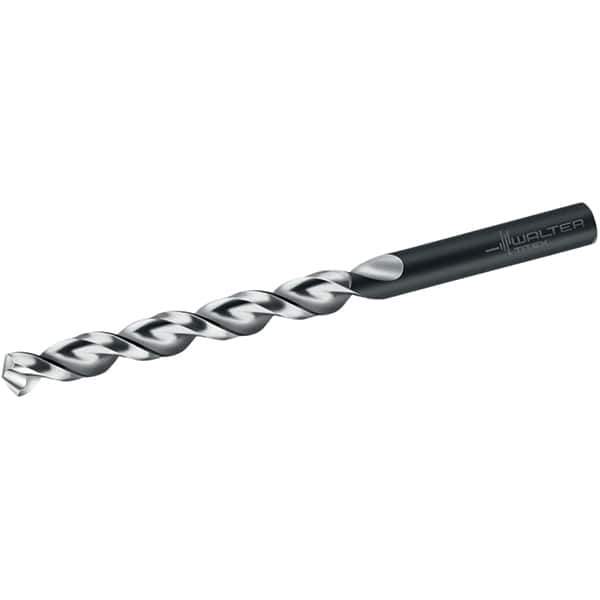Walter-Titex - 8.6mm 130° High Speed Steel Jobber Drill - Oxide Finish, Right Hand Cut, Parabolic Flute, Straight Shank, 125mm OAL, UFL Point - USA Tool & Supply