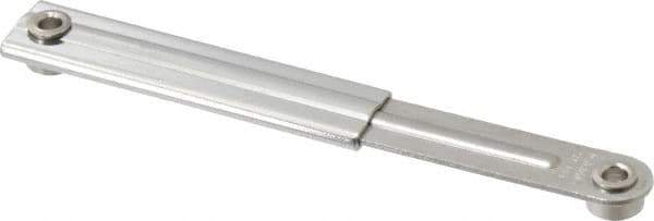 Sugatsune - 4-13/32" OAL x 39/64" Wide, 13.2 Lb Capacity, Ultra Mini Lid Stay - Only One Stay per Lid Required, 5/32" Mounting Hole Diam, 90° Max Opening, Polished 304 & 303 Stainless Steel & Polyacetal - USA Tool & Supply