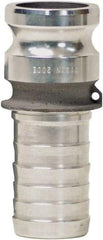 Dixon Valve & Coupling - 4" Aluminum Cam & Groove Suction & Discharge Hose Male Adapter Hose Shank - Part E, 100 Max psi - USA Tool & Supply